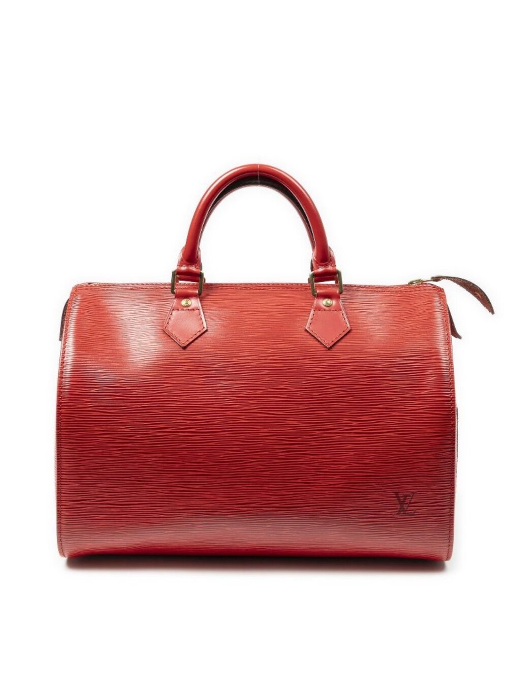 Louis Vuitton Speedy Red Epi Handbag